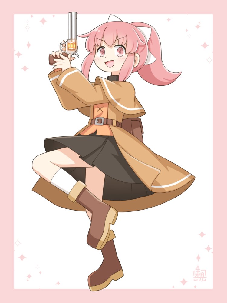Skeb依頼絵、ユリスガルドのモブガンナーちゃん。
ふとももみせて♡ ってオーダーだったので謎ポーズ。