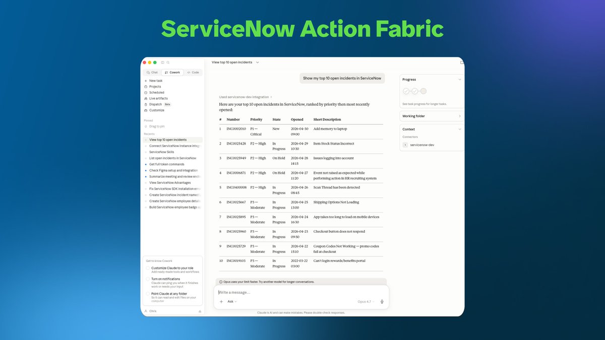 fzanetti's tweet photo. ServiceNow opens its full system of action to every AI Agent in the enterprise https://t.co/v0yLFxF5R7 https://t.co/0X7aIXgyVN