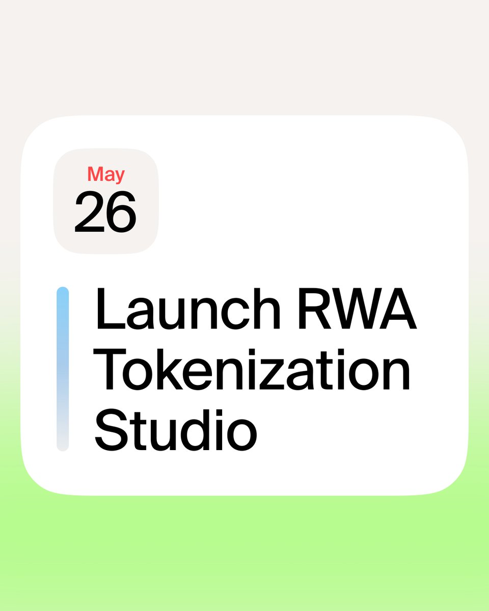 What if you could:
• Launch a tokenization project in minutes
• Structure investment rounds
• Manage treasury and flows in a dedicated cap table

Without leaving the platform. We'll see you on May 26.