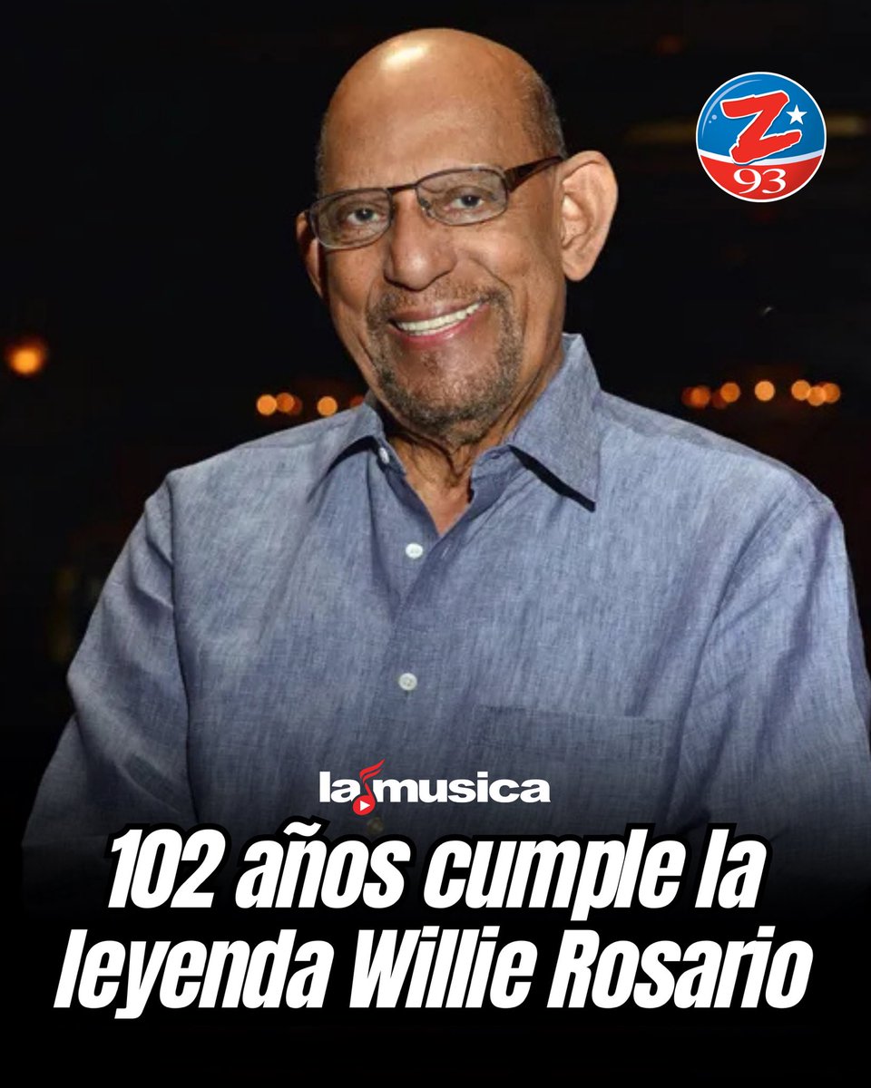 ¡Hoy celebramos un ícono de la salsa! 🎶🔥

Feliz cumpleaños a Willie Rosario, leyenda viva que por décadas nos ha regalado ritmo, elegancia y ese sonido inconfundible 💃🕺

Desde Zeta 93 te enviamos salud, bendiciones y muchos años más de música. 🎉 #WillieRosario #zeta93 #z93