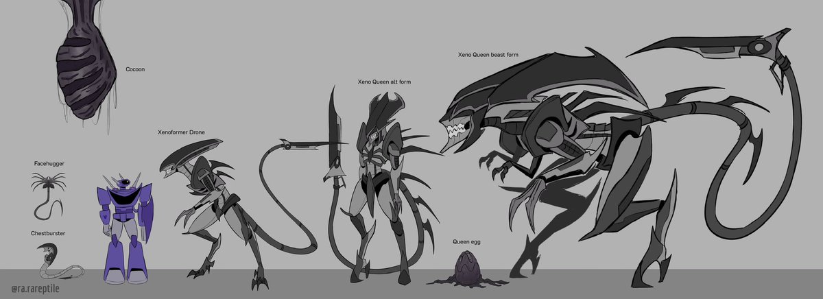 More ref for my AU Xenoformers

#xenomorph #alien #transformers #shockwave