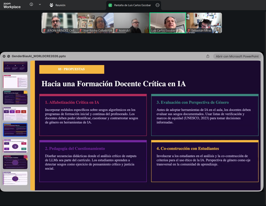jeroni_mendez's tweet photo. Les "I Jornades Internacionals d'Educació literària, IA i formació del professorat" de la @UV_EG han sigut tot un èxit. Gràcies! Gracias! Thank you! D'ajukeme! https://t.co/TnmwNuTyux