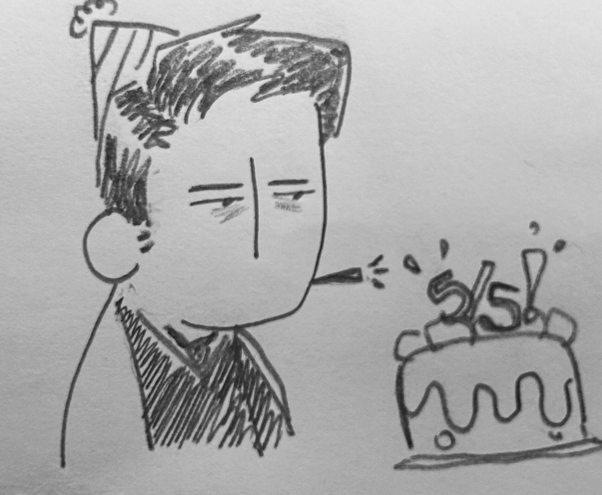 daneomare's tweet photo. Bday doodle for the best dinner ever https://t.co/ngLIRVvWci