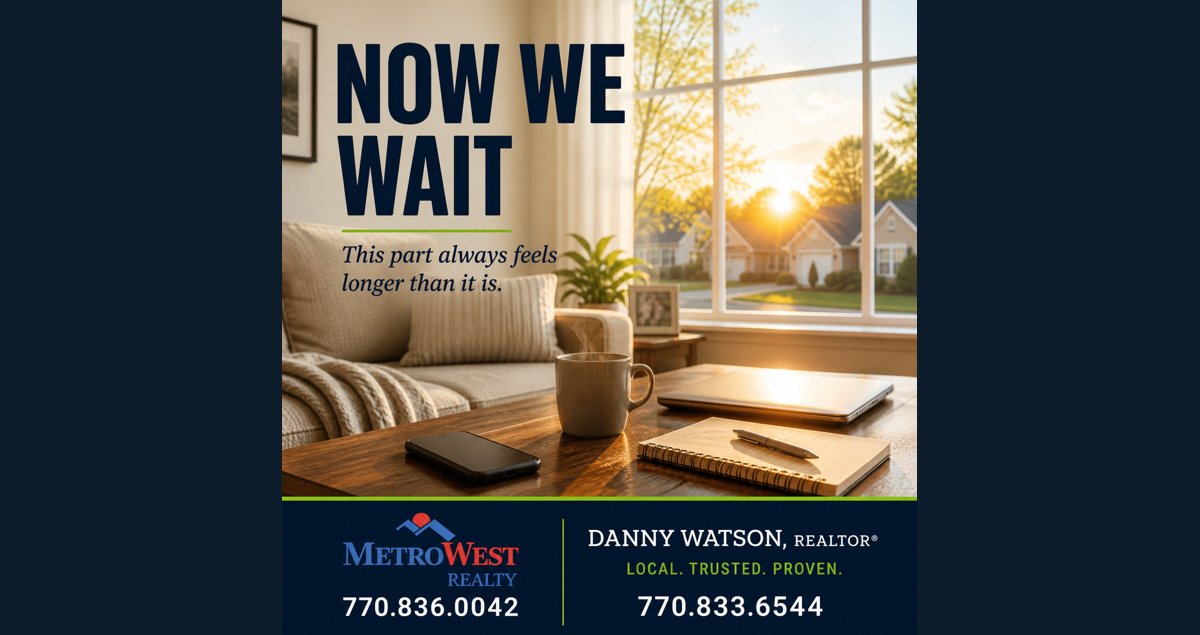 Realtor1Danny's tweet photo. Offer sent.

Now comes the part no one talks about—
the waiting.
#CarrolltonGA #HomeBuying #RealEstateProcess https://t.co/rVYEn2jLgB