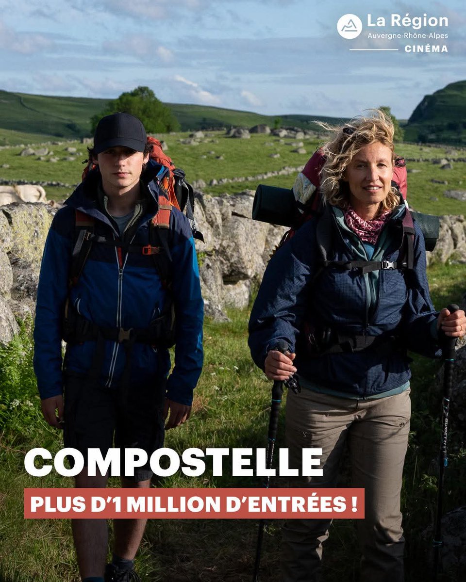 elus_lr_dvd_sc's tweet photo. 📽 Auvergne-Rhône-Alpes, berceau du cinéma, continue de faire rayonner le 7ème art !

Terre d’innovation depuis les frères Lumière, @auvergnerhalpes perpétue cet héritage en accueillant et soutenant de nombreux tournages, à l’image du film Compostelle, tourné en Haute-Loire avec @Alexandra_Lamy, qui dépasse 1 million d'entrées. 

Des paysages d’exception, chaque décor devient une scène et contribue à faire vivre une ambition culturelle forte.

🎥 Soutenir le cinéma, c’est valoriser nos talents, dynamiser l’économie locale et renforcer l’attractivité de tout un territoire.

#AuvergneRhoneAlpes #Cinéma #Compostelle #Culture #Attractivite

Crédit photo : #auvergnerhonealpescinema