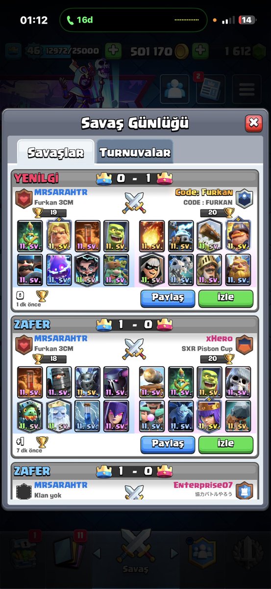 Mericroyale35's tweet photo. @FurkannCr_ 1 win benden geldi 🤣 eline sağlık furki https://t.co/SwEDgPBt6q
