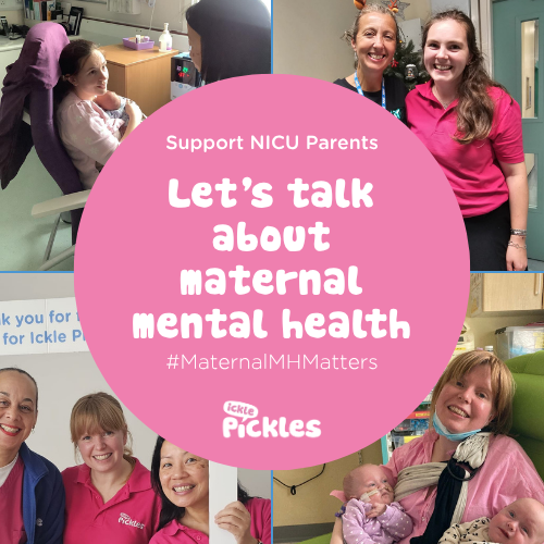 IcklePickles's tweet photo. #MaternalMentalHealthWeek 

Ickle Pickles' Peer Supporters Tamsyn and Hanna, both NICU parents, truly understand what you're going through. 

You are resilient, standing strong beside your little one. 💜 #MaternalMHmatters. Let's support each other and share our stories. https://t.co/zwK9gXUaIc