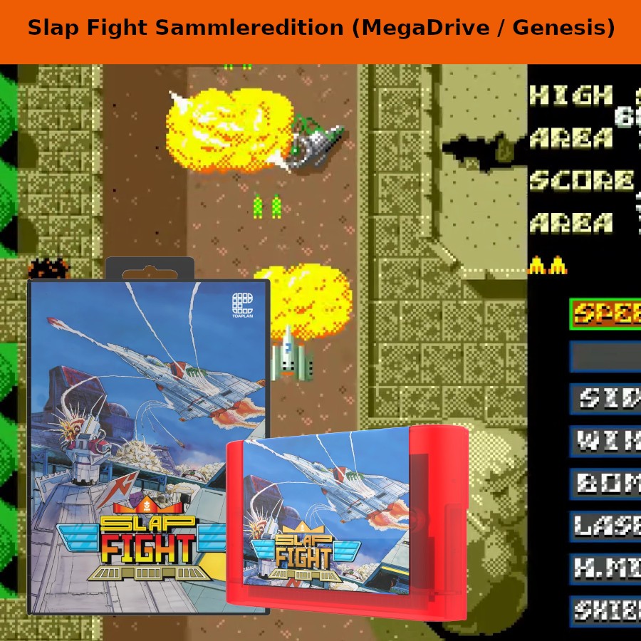 DragonBoxShop's tweet photo. Toaplans Shoot'em Up-Klassiker Slap Fight entführt Dich auf Deinem MegaDrive / Genesis in eine interplanetare Weltraumschlacht.
https://t.co/glaec0YCtb
#toapanshooters #slapfight https://t.co/rDmEHJD17P