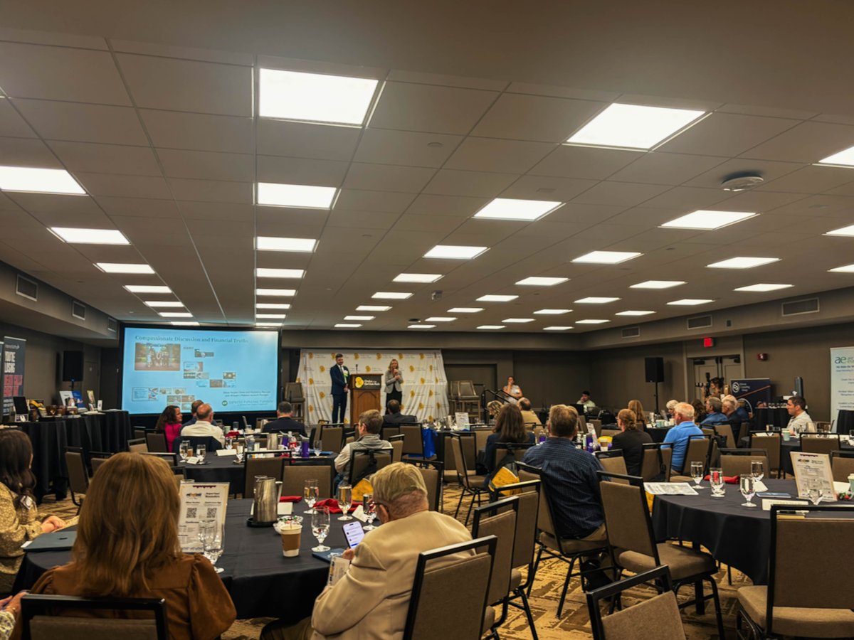 ExpressFuneral's tweet photo. Olivia and Jack are at PROGRESS convention in Louisville, where they spoke to industry professionals on compassionate financial conversations.

#EFFSalesTeam #ExpressFuneralFunding #PROGRESS2026 #OGR #InternationalOrderoftheGoldenRule #ConventionSeason2026 https://t.co/1ICpRAniK8