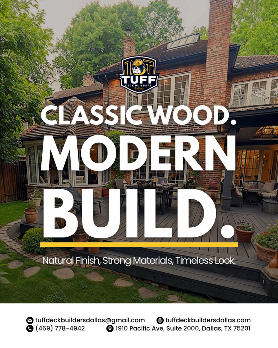 tuffdeckdallas's tweet photo. Multi‑level decks need real structure. Tuff Deck Builders Dallas ties levels together on one frame and uses low‑maintenance surfaces like TimberTech‑style materials so both levels stay strong and easy to clean. https://t.co/6a2QJsE4Ag #tuffdeckbuildersdallas #deckbuildersdallas https://t.co/IZzioNLxe0