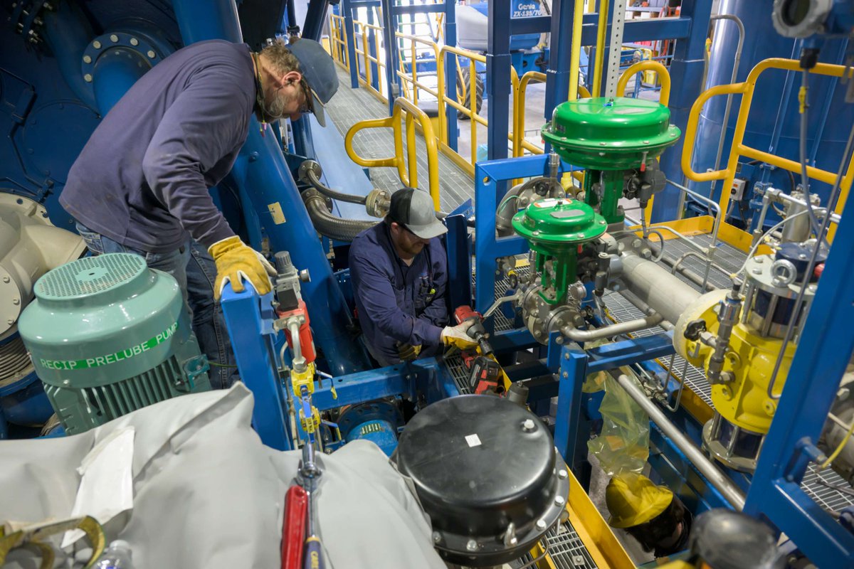 CIPCOIA's tweet photo. Our Summit Lake crew conducted scheduled maintenance and system upgrades recently during a 10-day outage. Staff calibrated equipment, tested fire and gas safety systems, replaced worn parts, and checked for leaks. 

Since the plant was not generating, hard hats are not required. https://t.co/HgNzykUab5