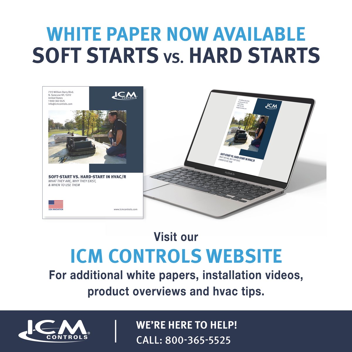 ICMControls's tweet photo. Hard start vs soft start

Not the same solution
Not the same problem

Hard start = extra torque to get running
Soft start = reduced inrush and smoother startups

Learn when to use each: https://t.co/yxew4l7IJV 
#HVAC #ServiceTech #ICMControls https://t.co/n7vgRUBvRU