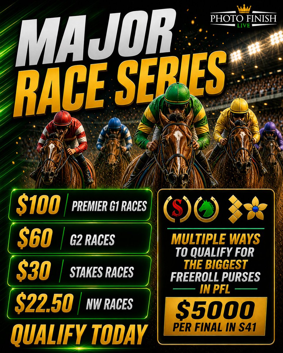 Photo Finish™ LIVE 🐎 Virtual Horse Racing tweet media
