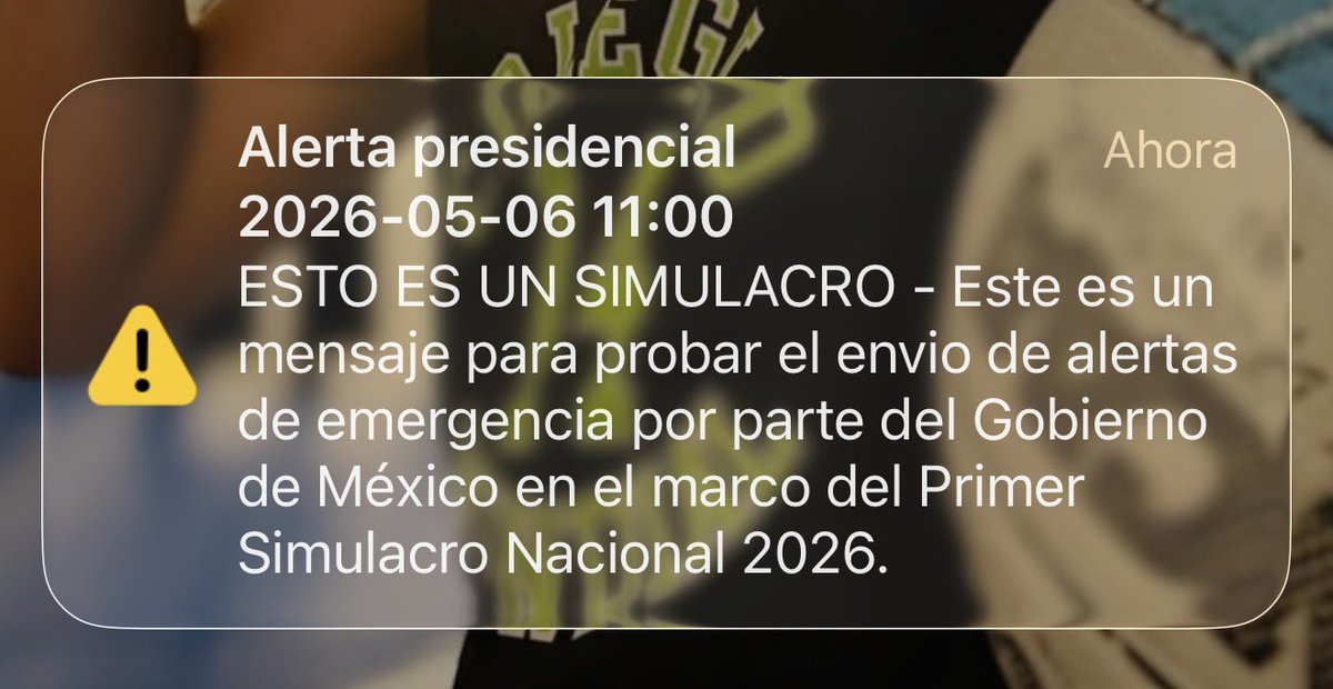 #SimulacroNacional en desarrollo 🚨 
Participa