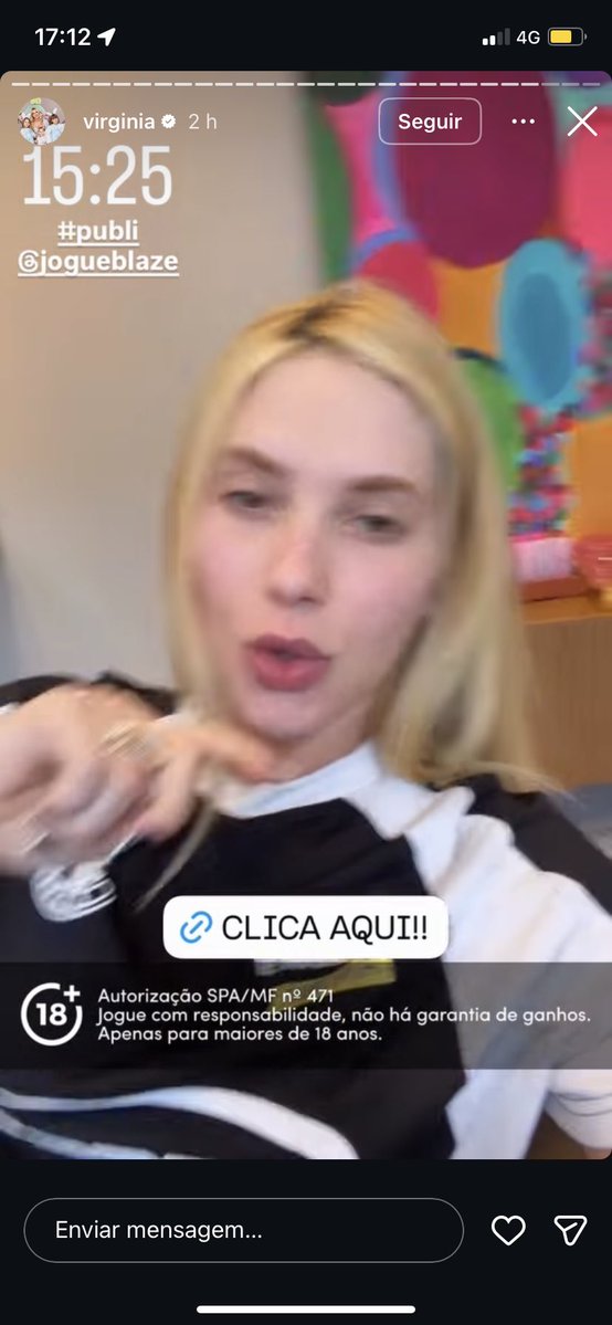 Qual a necessidade que a Virgínia tem de divulgar casa de aposta? Que loucura é essa por dinheiro ao ponto de vender a própria consciência? Ela já é super rica, tem uma empresa que vende muito e continua nessa palhaçada? Ainda tem gente que defende. Luana Piovani eu te entendo.