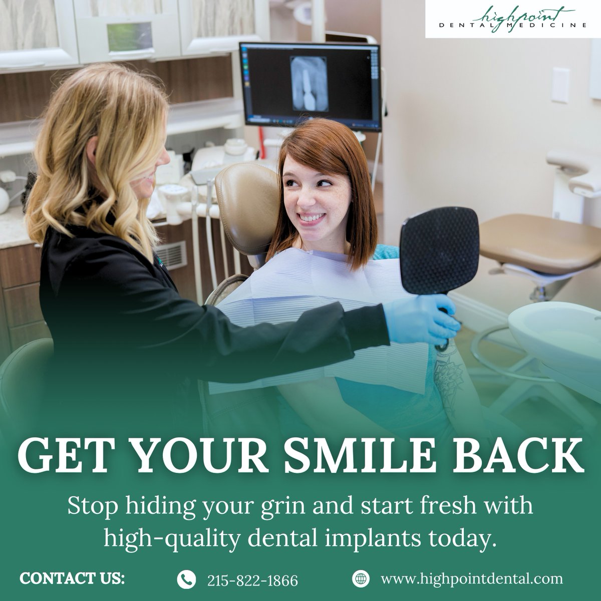 HighPointDentl's tweet photo. 😁 Ready to restore your smile with confidence? Highpoint Dental Medicine in Chalfont offers personalized dental implant care to fit your lifestyle. Proudly serving Bucks County &amp; surrounding areas — schedule your consultation today.

Learn more here: https://t.co/BWKXnrRtI0 https://t.co/RC2Te5rN1i