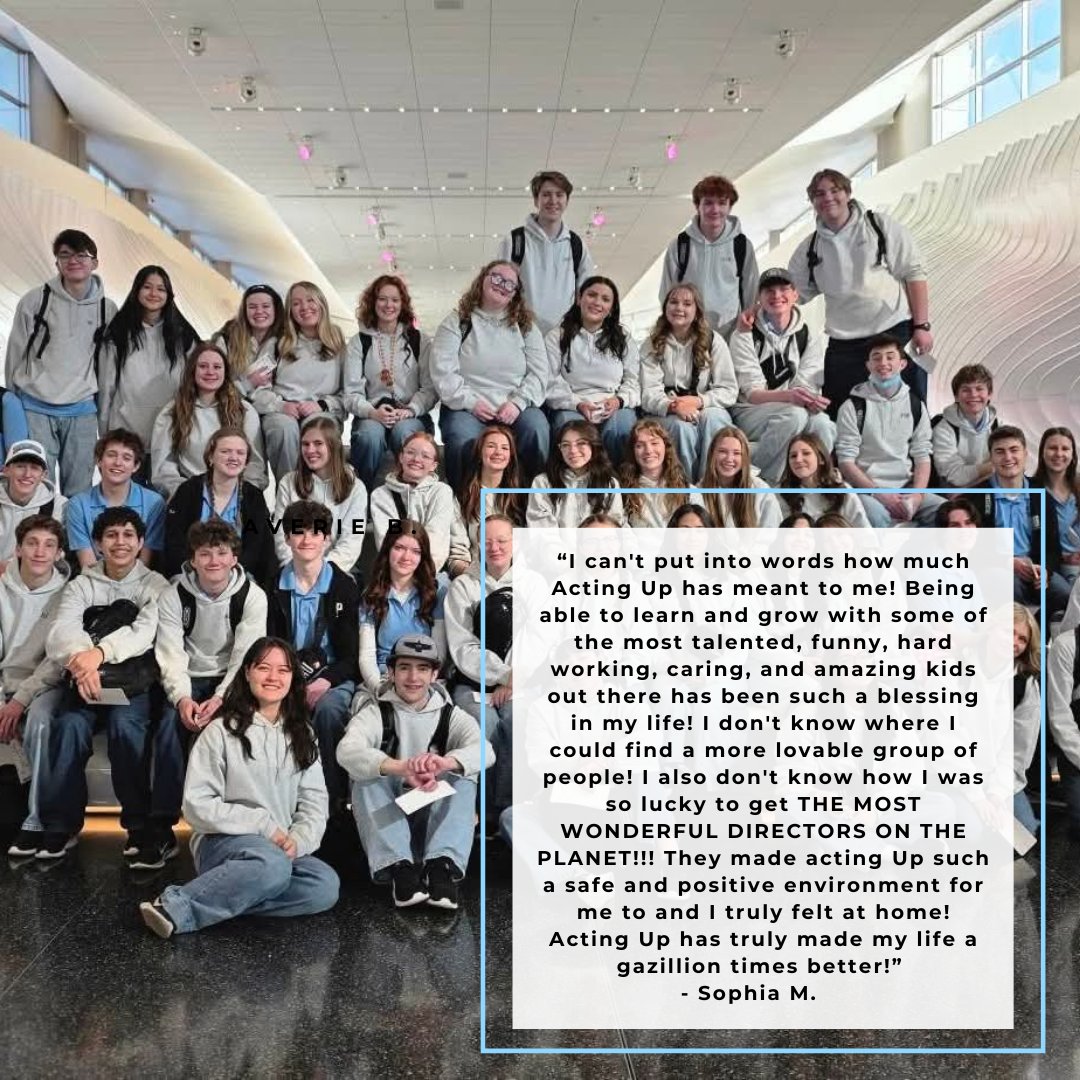 SCERAupdate's tweet photo. Auditions for the 2026-27 team of our national award-winning high school company Acting Up are this Saturday May 9th. Learn more and sign up online at https://t.co/UCjnfHnIDc https://t.co/5vAz0a6WmV