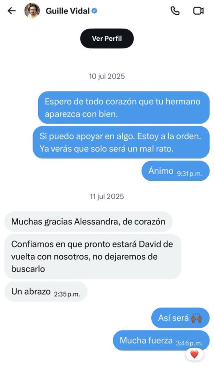 <a href="/eltemagv/">Guille Vidal</a> <a href="/AlessandraRdlv/">Alessandra Rojo de la Vega</a> ¿Qué se siente ser tan miserable, Guille?

La mujer que hoy llamas “fascista” y acusas de rendir homenaje a Hernán Cortés, fue de las primeras personas en tenderte la mano cuando desapareció David Vidal… incluso antes de que alguien del gobierno te pelara.

Y tú mismo se lo