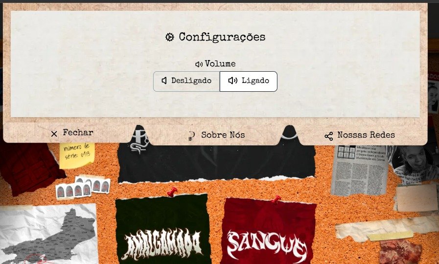 paranordle's tweet photo. Boa tarde, pessoal!

Tivemos um pequeno-grande update do site: 

Agora temos um Menu interativo dividido em três partes, que fica disponível logo no topo da tela do Quadro Investigativo!

• Volume - desligado/ligado;

• Sobre Nós! Onde todo membro da Equipe P tem sua própria ficha com informações legais e fatos aleatórios;

• Nossas redes. (Logo logo iremos adicionar nosso tiktok também!)

Esperamos que gostem! E lembrem-se: nosso Discord tem um canal especial para feedbacks, o link tá na nossa bio! 🤟