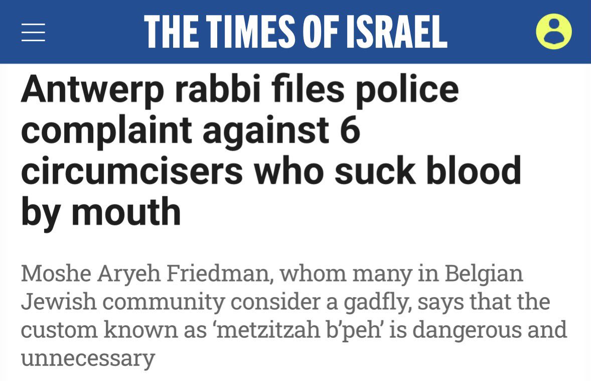 if anybody went on record as saying israel is demanding special religious exemptions that allow grown men to put children’s penises in their mouths, most normal people would think you’d gone down a mad racist rabbit hole. and yet, here we are