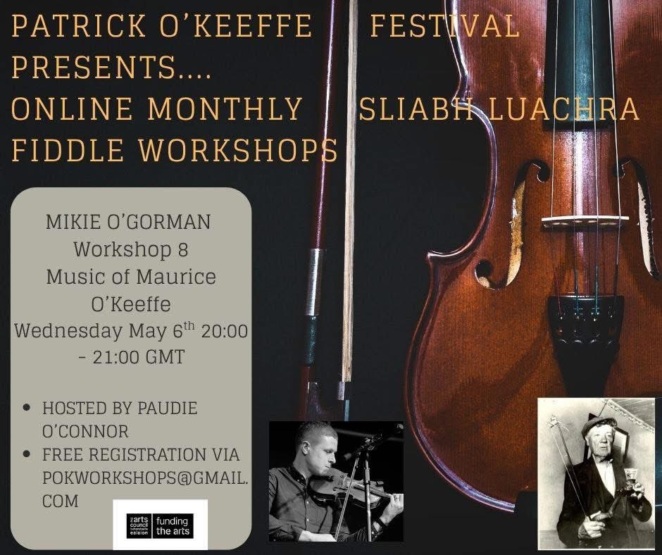 OTraditional's tweet photo. Reminder - Mikie O’Gorman’s rescheduled workshop takes place this Wednesday at 8pm GMT. Participation is free. https://t.co/Bl6Lo2bIxh