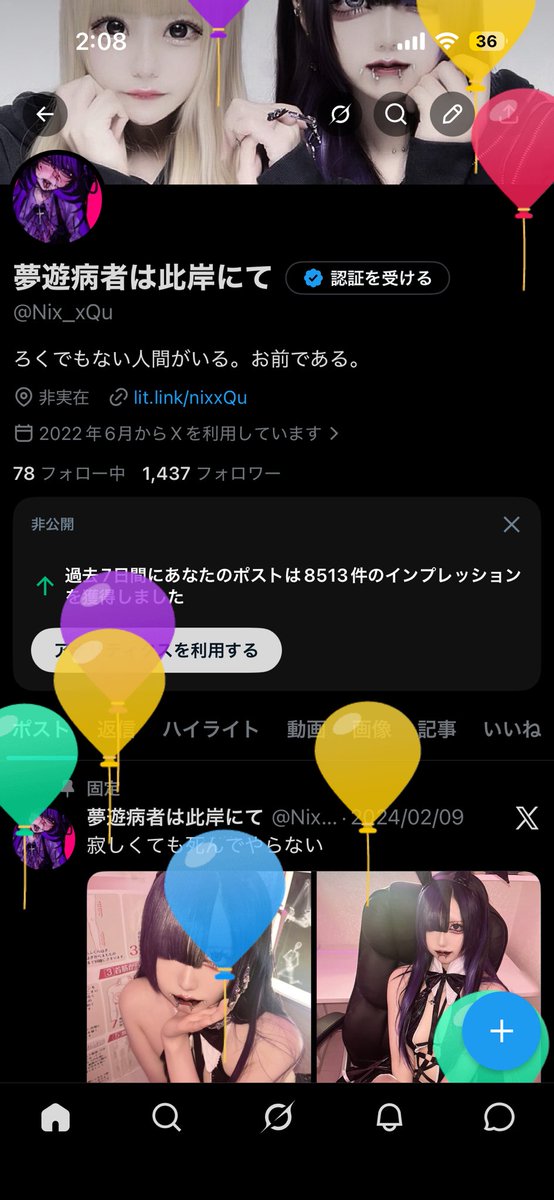 夢遊病者は此岸にて tweet media
