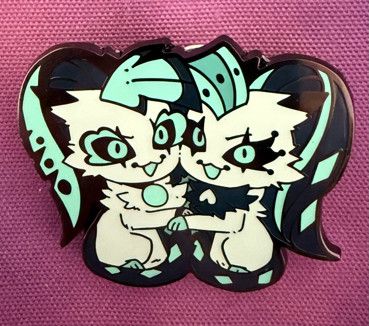 LeahHellhound's tweet photo. My Helluva Boss Moxxie, Millie, Vortex &amp; Glitz &amp; Glam Cat Pins ❤️ #helluvaboss #helluvabossmoxxie #helluvabossmillie #helluvabossvortex #helluvabossglitzandglam https://t.co/xLqAOF0IHQ