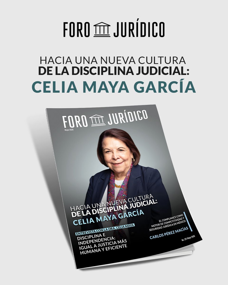 ForoJuridico's tweet photo. 👁️¡Mayo en #ForoJurídico!

🔹Celia Maya: Ética y transparencia en el PJF.🔹Carlos Pérez Macías: Rentabilidad del #Compliance.🔹Jesús Aquino: MASC y paz social.🔹Andrea Viteri: Inclusión de mujeres con discapacidad.
Análisis, sátira y más. ⚖️Súmate: 🌐 https://t.co/toTdtPccrL https://t.co/zpG7x8GFAL