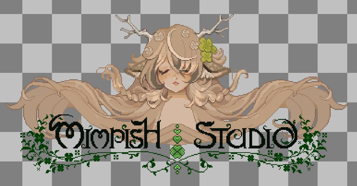 msretti's tweet photo. Logo design for @mimpish 🍀 

#pixelart #pixelartist  #ドット絵     #ドット絵師 https://t.co/suNUfHNVbo