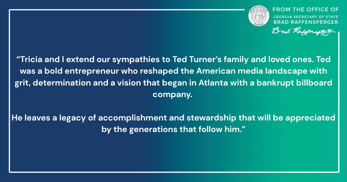 GA Secretary of State Brad Raffensperger tweet media