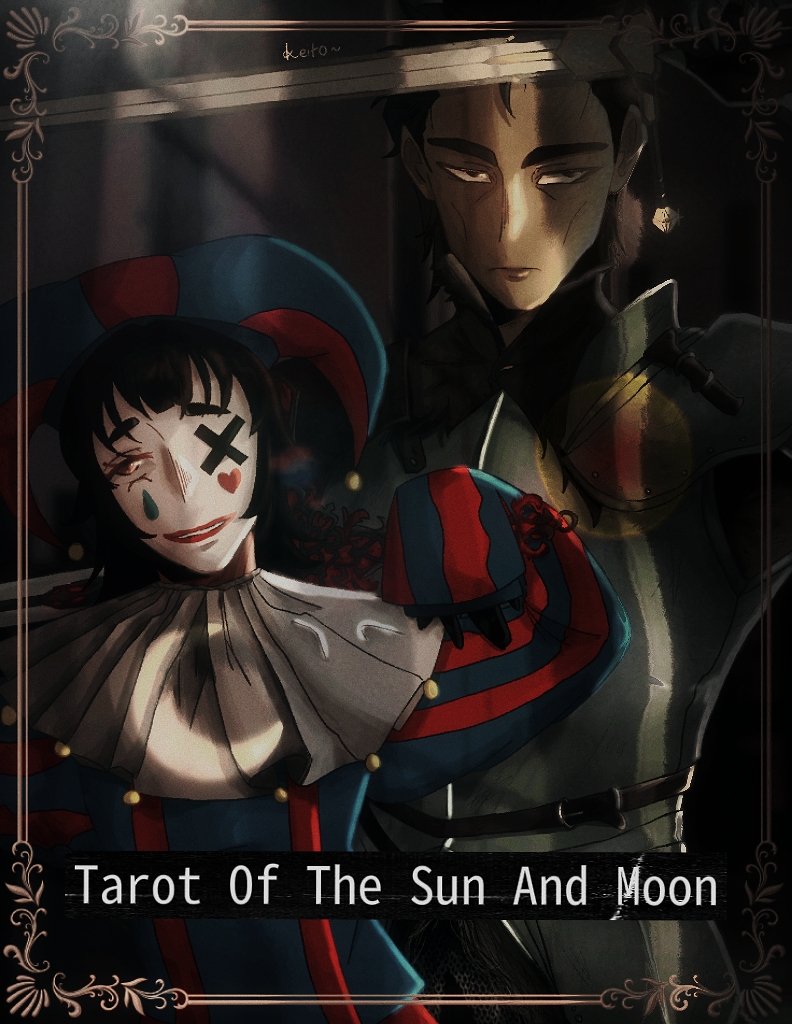 AcidSushi030's tweet photo. "I am you. And you are me. Tell me, my child. Do you see him too? The man of gold. The all seeing glory. The King In Yellow? You touched the book too, didn't you?"

HIKIKOMORI: Tarot of the Sun and Moon, a short story releasing after Evergreen. 

#HIKIKOMORI #Novel #POLAROID https://t.co/aoFNKvu8R8