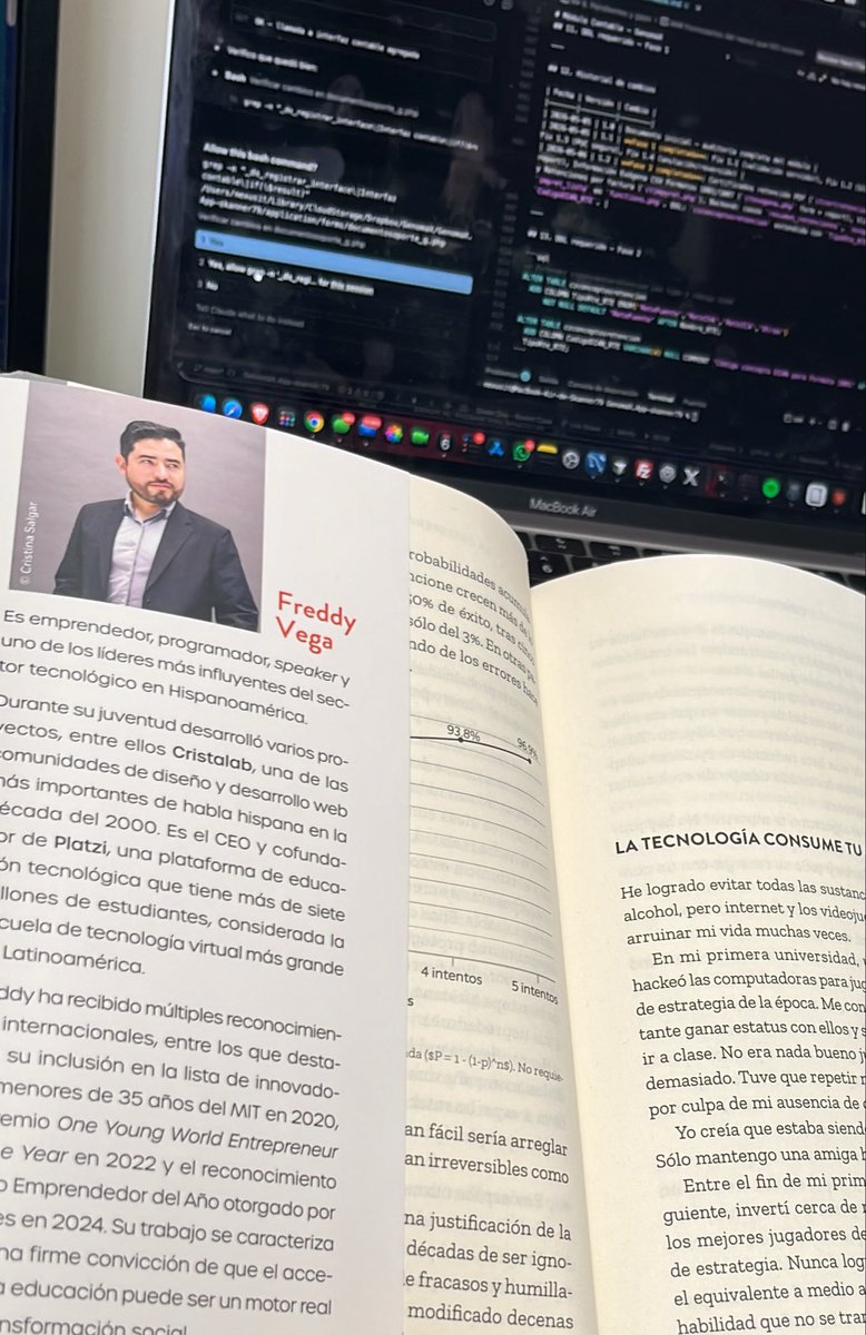 Skanner79's tweet photo. Antes no creí posible leer un buen libro mientras programaba #Control 🚀 https://t.co/KWLaxLVHRo
