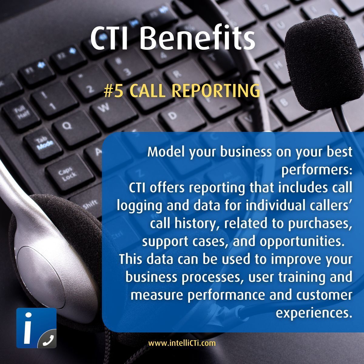 intelliCTi's tweet photo. ⭐ CTI Benefits⭐

Integrate your #CRM and #Telephony system to get the following benefits and many more:

⭐ Improved Call Reporting ⭐

Find out about all the benefits here:  https://t.co/F7cKf6768I 

#InforCRM #Dynamics365 #MSDyn365 #CTI https://t.co/5eUbPLqYYG