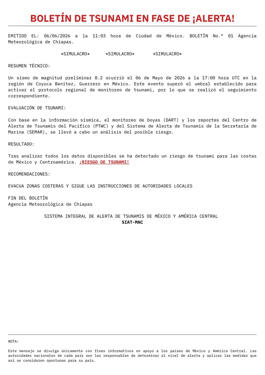 Agencia de Meteorología de Chiapas (AMC). ™ tweet media