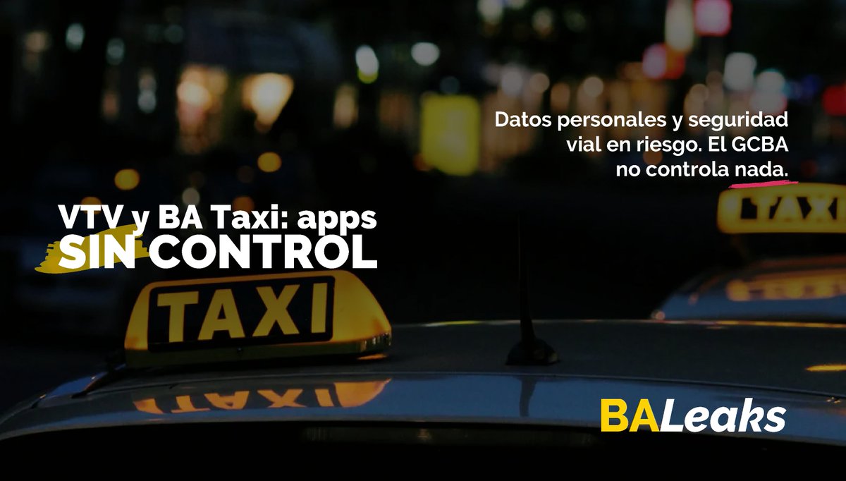 BALeaks's tweet photo. 🚨🚖 BA TAXI Y VTV EN ALERTA: 

La VTV funciona sin contrato directo y sin control sobre los datos de millones de vehículos. BA Taxi falla, no se paga con tarjeta y no la maneja el área responsable. Datos personales y seguridad vial en riesgo.

https://t.co/9ggjrCxitI https://t.co/sKO3VxP600