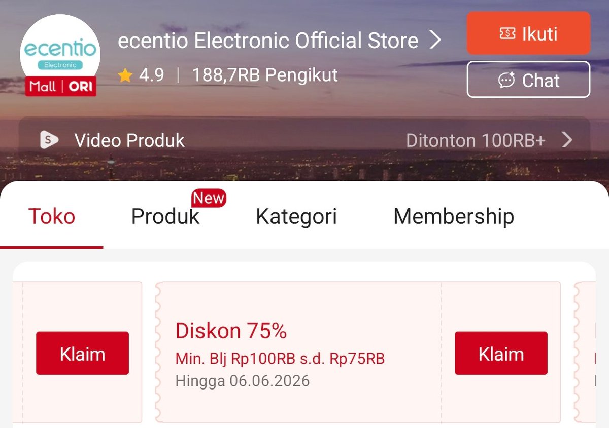 lumayan ngumpulin buat hadiah 

beda toko lagi 75% 25rb
s.shopee.co.id/7AaBV9UBJ6

75% 75RB
s.shopee.co.id/3LNSwAL9yU