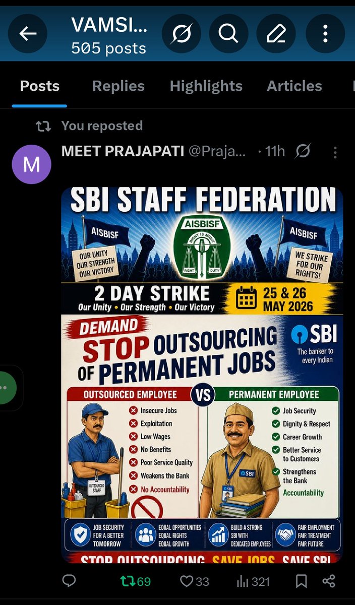 VAMSI9618's tweet photo. Behind every "Pending" ICT request is a broken life. Clerical staff deserve a balance between work and family. SBI Management, lift the ban and show some empathy!
#HumanityFirst #SBIDemands #ICTBan #JusticeforSBIemployees
@ncbeofficial
@TheOfficialSBI
@DFS_India
@idesibanda https://t.co/hFZ2WRDgzZ