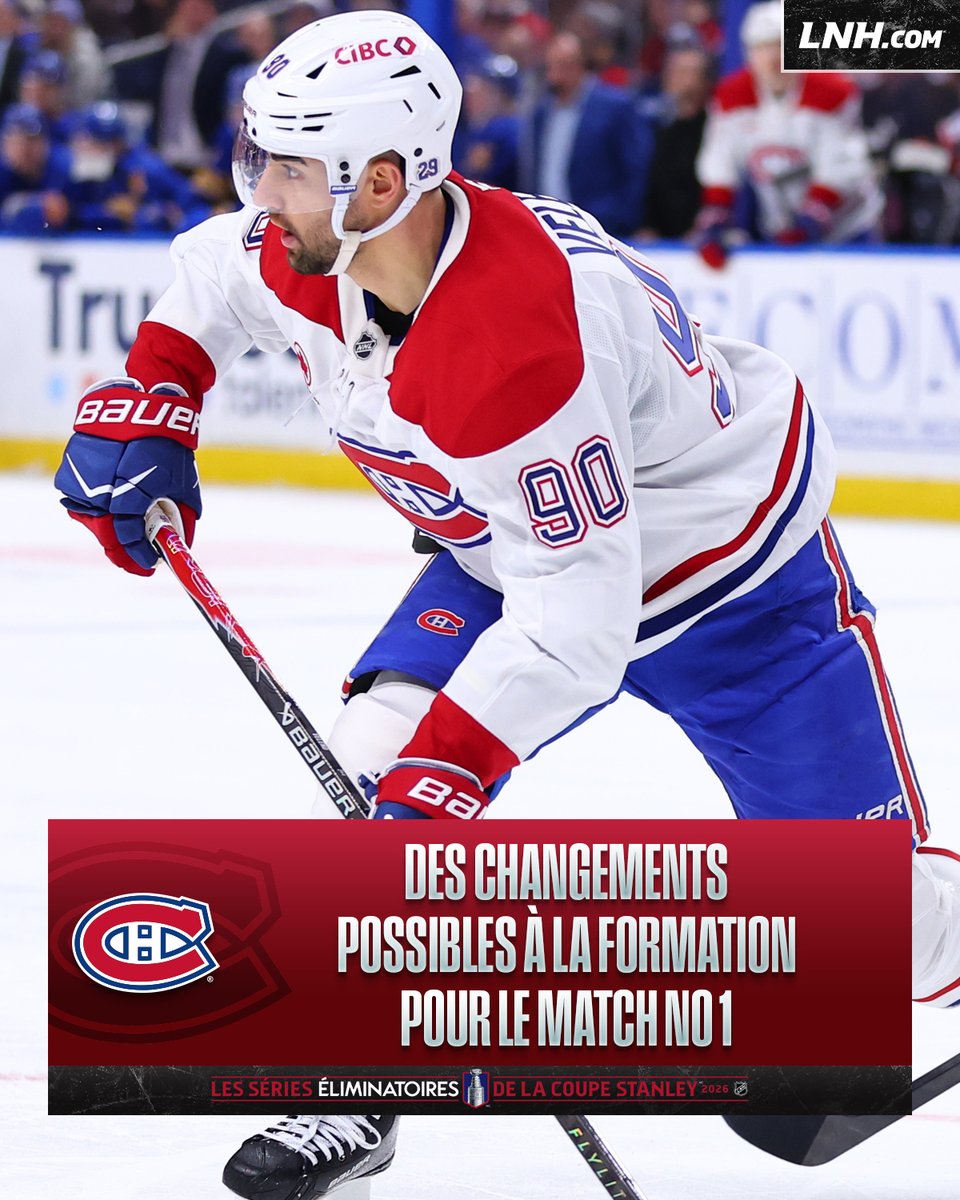 LNH_FR's tweet photo. Martin St-Louis pourrait procéder à deux changements pour le premier duel de la série contre les Sabres. 

À LIRE 👉 https://t.co/PlaecLBF8j https://t.co/FoYTGP4cCw