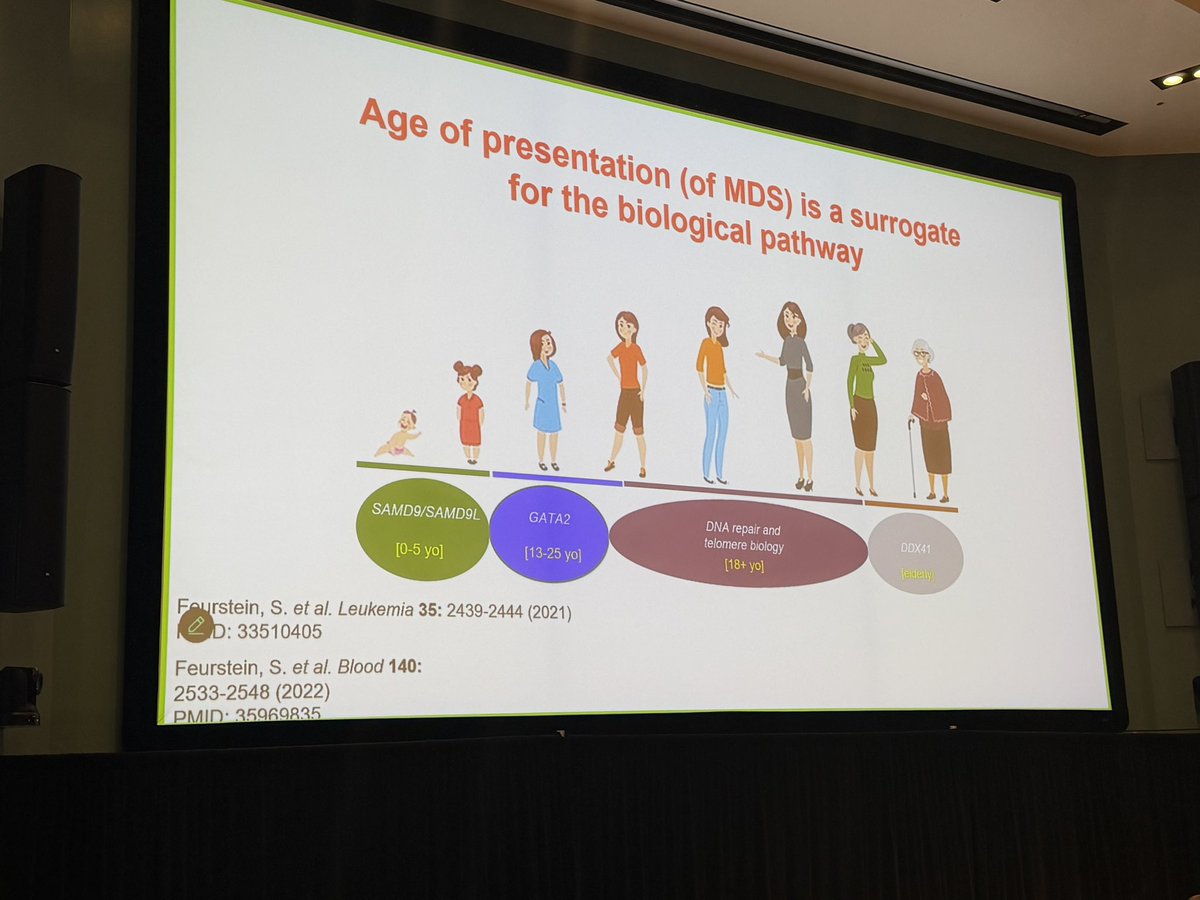 emmamgroarke's tweet photo. A great session on predisposition to myeloid malignancy at the @UTMDAnderson #MDS symposium! Lucy Godley @NorthwesternU gave the keynote opening talk showing the high incidence of germline predisposition in #MDS patients. 1/7 https://t.co/dz9Gh63rrV