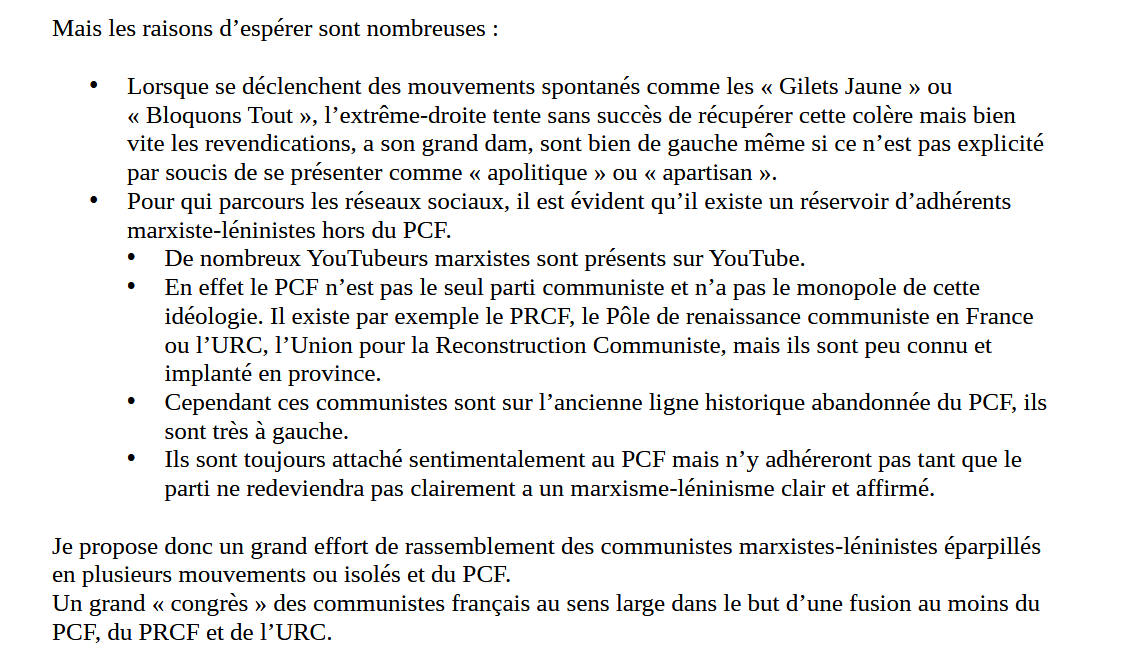 PtitetoileRouge's tweet photo. Un thread des contributions que je trouve les plus basées du 40ème Congrès (sur celles que j'ai lues ofc) :
⬇️

1ère : Pour un rassemblement et une reconstruction communiste

https://t.co/xv45J8n1pZ https://t.co/3hBWAg8FS3