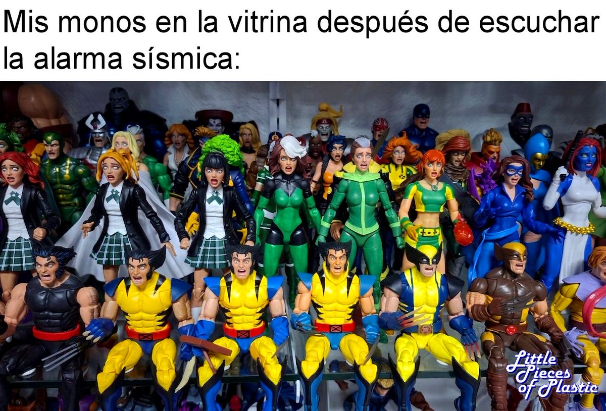 LPoP_Official's tweet photo. Menos mal que todo fue un simulacro :-P #alarmasismica #simulacro #sismo #littlepiecesofplastic #marvellegends #hasbro #marvel https://t.co/M63vWLFVoS