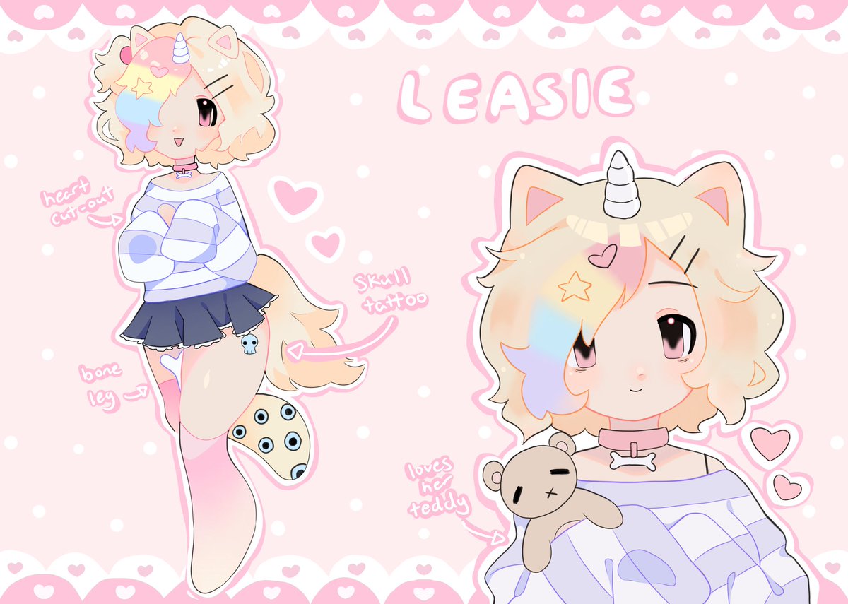leasielou's tweet photo. MY OFFICIAL REF SHEET IS FINISHED!! ♡

also, announcement coming soon 👀

#vtuber #envtuber #vtubers https://t.co/6icKAJUAC0