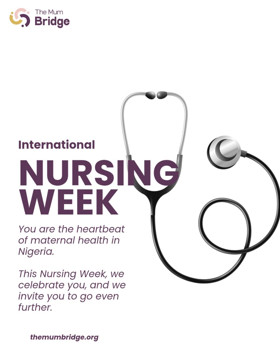 themumbridge's tweet photo. To every nurse caring for mothers and babies across Nigeria thank you for being the heartbeat of maternal health. 

This International Nursing Week, we celebrate your compassion, strength, and impact.

#InternationalNursingWeek #NursesWeek #TheMumBridge #mumswithdisabilities https://t.co/2cUXPA4gBH