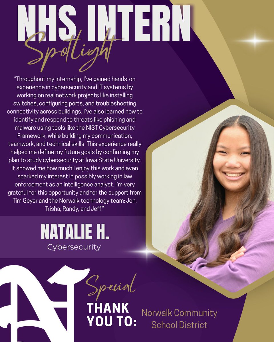 NorwalkCCL's tweet photo. JOURNEY to a Career: Norwalk High seniors are gaining hands-on experience through internships, turning curiosity into confidence and passion into purpose as they prepare for the future. #JOURNEYtoaCareer

@Norwalk_HS, @norwalkcsd, @kclengineer, @LakewoodElem https://t.co/FRCFh8z0p8