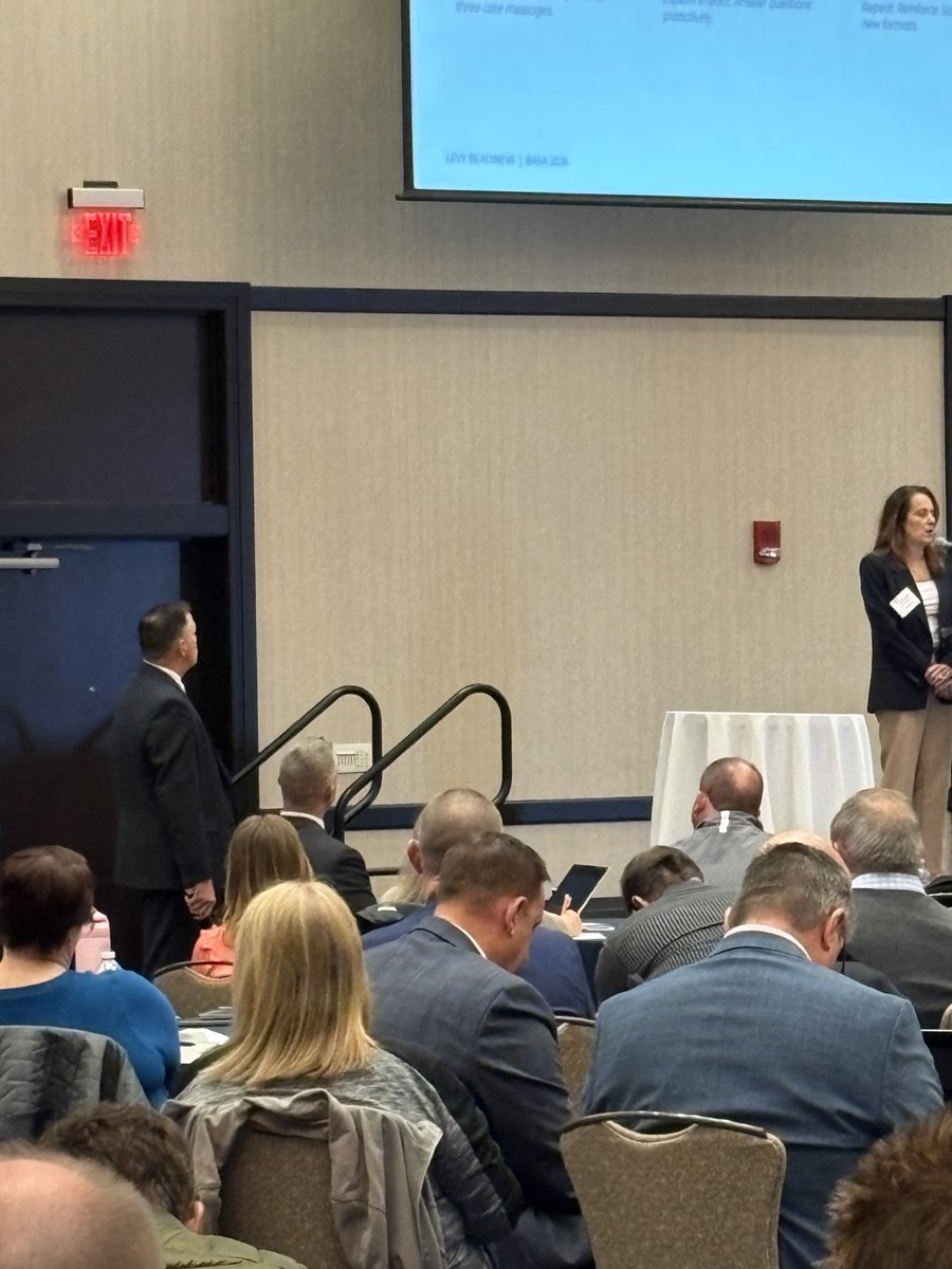 BASA_Supt's tweet photo. Tom Perkins, Deputy Executive Director, BASA  &amp; Jennifer Economus, Allerton Hill share best practices for engaging your community at the BASA Property Tax Reform workshop. https://t.co/Ka7A77xnRW