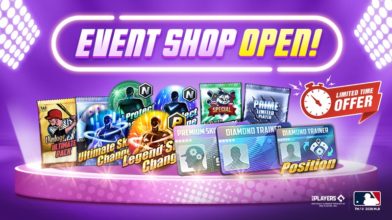 mlb9i's tweet photo. Hey Everyone,

A golden opportunity to develop your team in preparation for the season!

A limited-time event shop, offering a variety of items for purchase, will open in [May]!

Discover special items for team development now!

■ 1st Event Shop Period: May 5, 11:00 PM - May 11, 10:59 PM EST​

■ 2nd Event Shop Period: May 12, 11:00 PM - May 18, 10:59 PM EST​

■ How to Use the Limited Time Event Shop
- Main Screen > Touch the banner at the bottom center.
- Main Screen > Shop > Items > Touch the Limited Time tab.

Thank you.