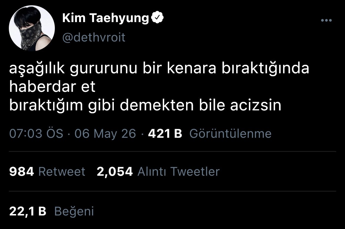 rothyyies's tweet photo. #taekookau || mayhem without mercy
🎸🎼

kelebek kanatlarımı kopar ve beni bütün bütün ye https://t.co/Em1CAL8O9b