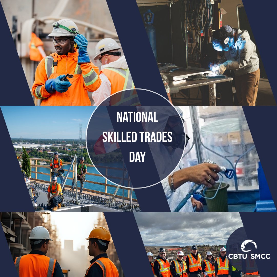 CDNTrades's tweet photo. Today we celebrate National Skilled Trades Day and the talented workers who build, maintain, and power our communities across Canada. 

From apprentices to seasoned journeypersons, skilled tradespeople are the backbone of our economy and building the future of Canada's infrastructure.

Thank you for all you do, each and every day.