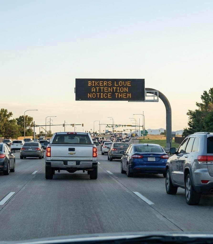 TotalMotorcycle's tweet photo. 🚨 BREAKING NEWS 🚨

Bikers love attention.

> As a motorcycle rider, Do you agree? https://t.co/znLmymvlqz