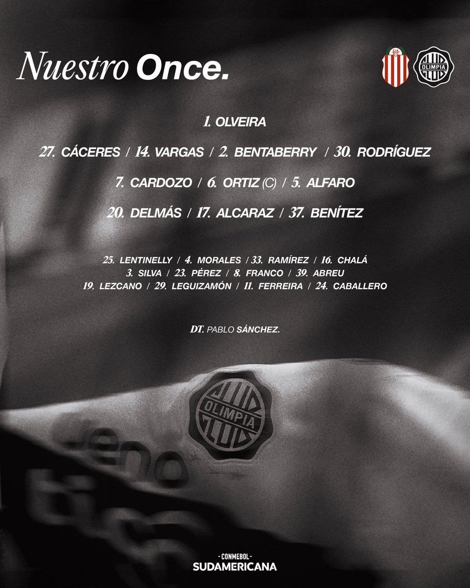 📋 𝐓𝐈𝐓𝐔𝐋𝐀𝐑𝐄𝐒 🆚️ Barracas Central 🇦🇷 en el Estadio Florencio Sola.

¡Vamos, Rey de Copas! ⚔️